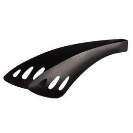 Oaks Reye Yubisaki Server Tongs, Black, Stainless Steel, Fluorine Processed, Made in Japan