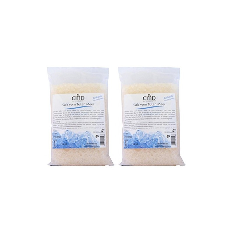 CMD Neutral Bath Salts Dead Sea Salt – 2 Pair Pack (2x500g =