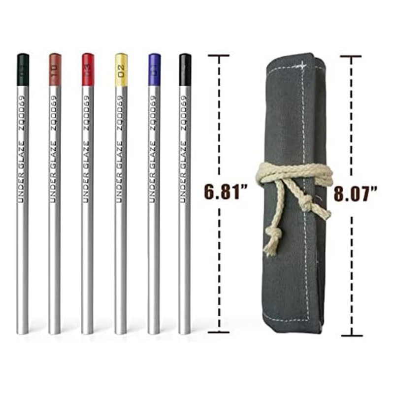 Luntfeiy 6 Pieces Underglaze Pens, Underglaze Pens for Ceramics, Underglaze