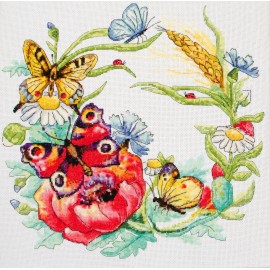 Abris Art Counted Cross-stitch kit - Summer wreath AH-169