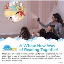 Moonlite Storytime - Uni The Unicorn and The Dream Come True Storytime Disc - Magical Read Together - Projector Sold Separately - Digital Story w/ Sound FX - Toddler Early Learning Gifts for Kids