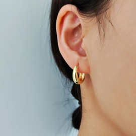 Hypoallergenic Stud Earrings for Sensitive Ears, Lightweight Silver Post Flat Back Cubic Zircon Small Earring for Women Jewelry Gift Cherry/Flower/Butterfly/Drop/Huggie Earrings, Alloy