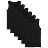 Cooraby 6 Pack Toddler Tank Top Kids Shirt Soft Undershirt