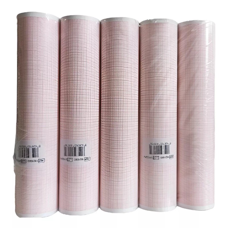 LESSA Papel Para Electrocardiograma Electro Ecg 215m X 25m 5rollos
