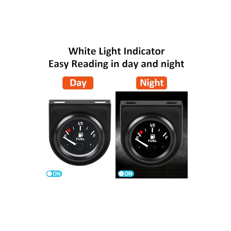 Car Fuel Level Indicator 52 mm Fuel Level Gauge 12