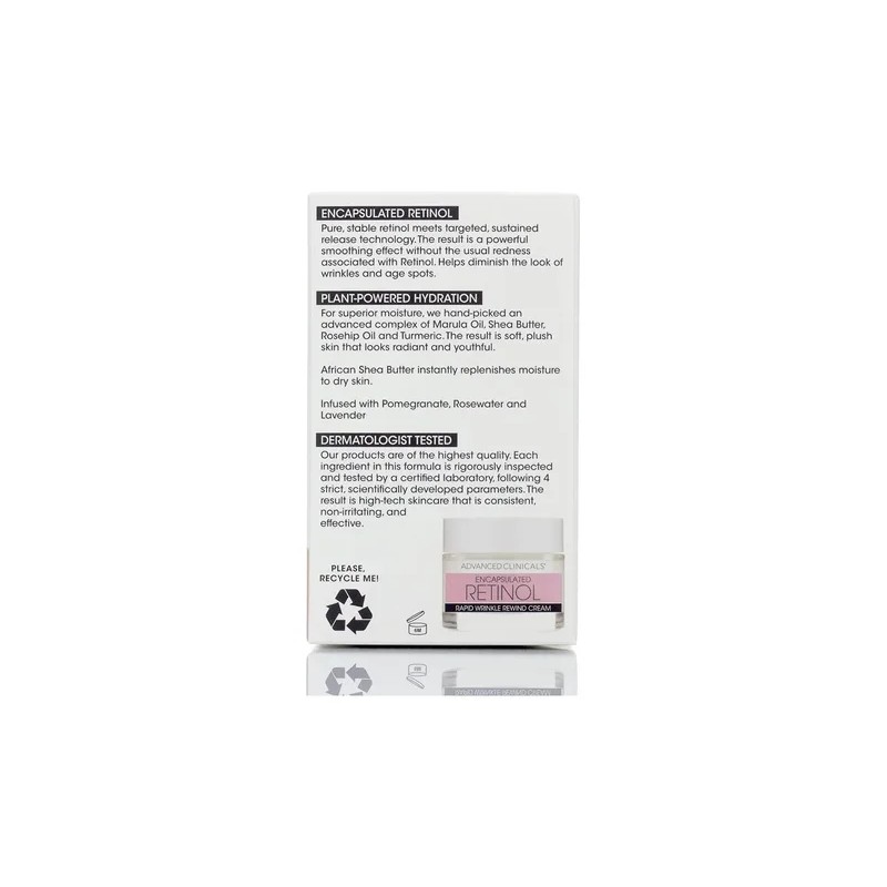 Advanced Clinicals Crema Facial Con Retinol Encapsulado