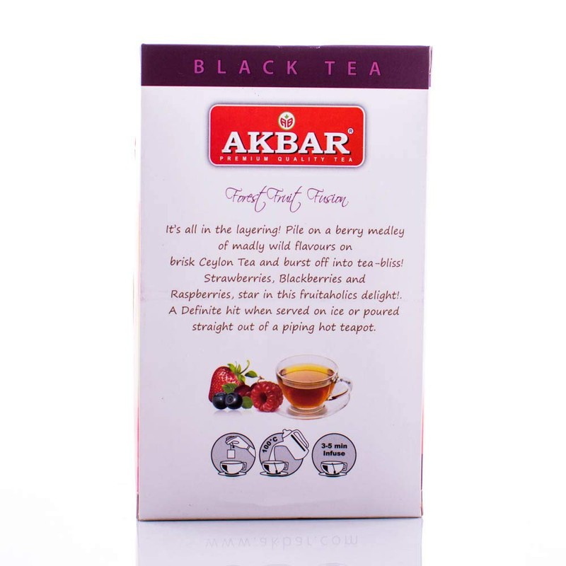 Akbar Flavoured Teas With Real Fruit Pieces - 20 Foil