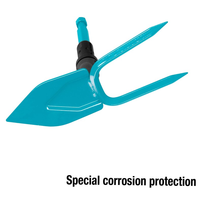 GARDENA 3215-20 Hoe, 2 Claws, Heart Shape Blade, Combination System,