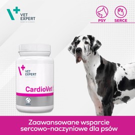 Vet Expert CardioVet Heart Health Supplement for Dogs – Supports Cardiovascular Function with L-Carnitine, Taurine, Vitamin E & Selenium – 90 Capsules