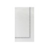 Vietri Papersoft Fringe Gray Guest Towels Pack of 20-7.75" x