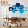 HULAVO 8Pcs Hexagon Felt Cork Board Tiles, Self Adhesive DIY