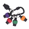 6Pcs 1/4 Inch Hex Shank Magnetic Screwdriver Bit Holder Keychain
