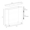 GSK Tall Black Metal Planter Box Divider Easy Assembly Modern