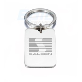 Epic Frames Saleen Mustang Key Chain Premium Engraved Silver Premium Metal Polished Keychain