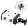 BAOMAIN Manual Hand Pull Air Valve, 1/4" PT 3 Port