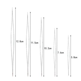 HRLORK Beading Needles Big Eye Bead Needles 5 Size Beads Needles Beading Tool for Jewelry Making DIY Bracelets Necklace- 10 Pcs