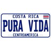 Generic Costa Rica Pura Vida Flat Novelty Car Auto License