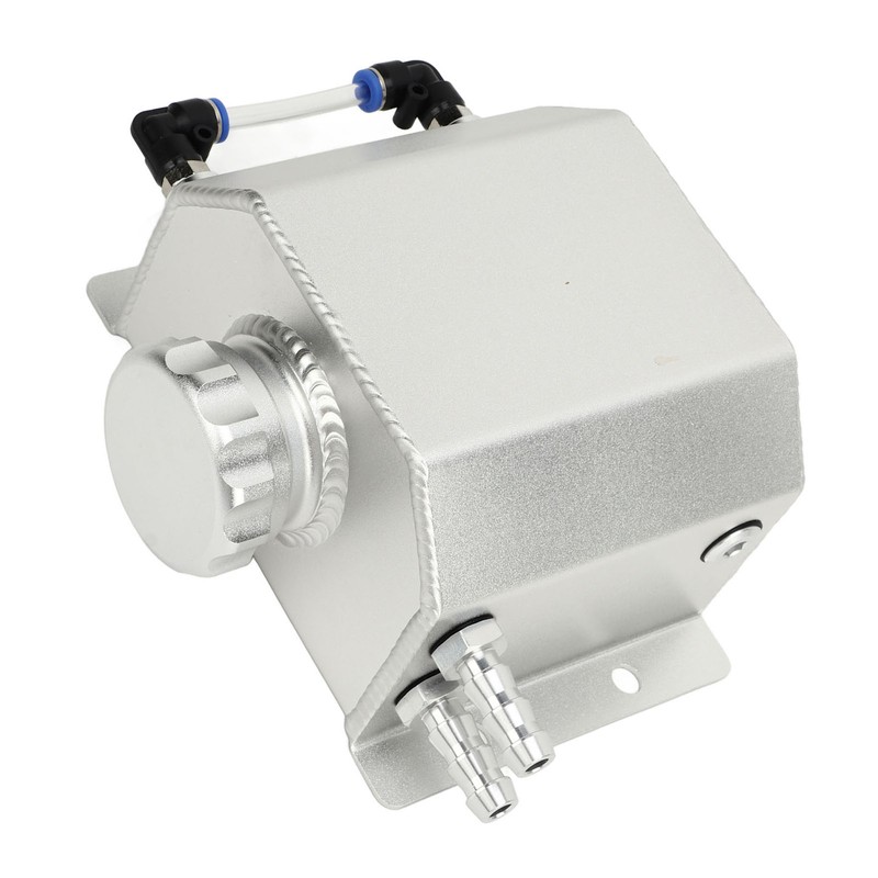 Universal Engine Coolant Expansion Tank 1L Aluminum Alloy Overflow Reservoir