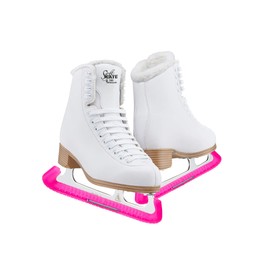 Jackson Classic 381 Girls Figure Ice Skates, Medium Width, Fleece Kids Size 2 with Skate Guard