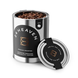 24Heaven Medium Roast Speciality Coffee Beans, Reduced Caffeine, Whole Bean, 247g