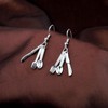 ENSIANTH Chef Gift Fork Earrings Baker-Funny Fork Spoon Knife Dangle