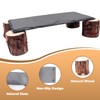 Bearded Dragon Basking Platform, Slate Rocks for Reptiles with Wooden