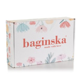 baginska 100% Oeko-Tex Cotton Square Baby Nappies - 3 Muslin Squares 63 x 63 cm Gift Set