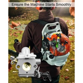 Carburetor Fit For Stihl BR200 Backpack Blower Replace 4241-120-0625 C1M-S219, Leaf Blower Carb with Air Filter Tune Up Kit