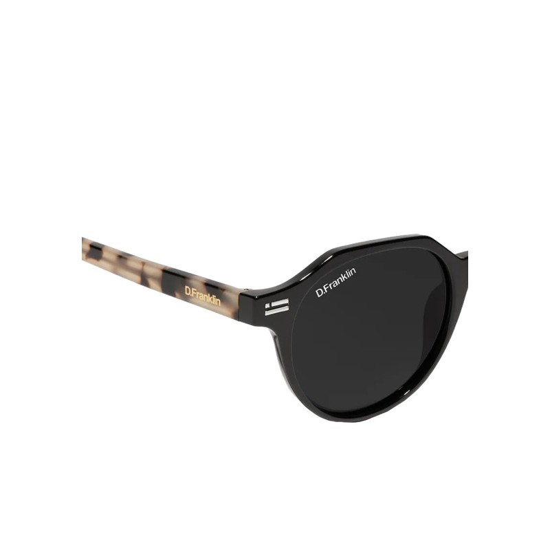DeFranklin Ultra Light S Round Sunglasses, UV Protection, Black/Black, Men's,