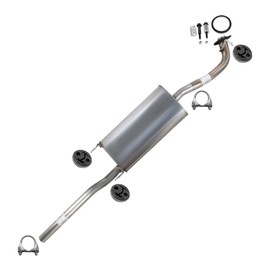 Exhaust Muffler Compatible for 2008-2013 Toyota Highlander 3.5L | Stainless Steel | Northeastern Exhaust | Free Clamps, Hangers, Gasket, and Spring Bolt Kit Included | Automotive Replacement Part