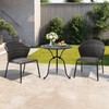 Pellebant Patio Stackable Wicker Dining Chair Sets of 2, Stacking