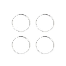 X AUTOHAUX Hub Centric Rings, 108mm OD 100.1mm ID Car Wheel Hubrings Aluminum Alloy Silver Tone, 4pcs