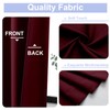 Simplebrand Ava Burgundy Blackout Curtains for Bedroom 72 Inch Length