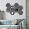 ANLIOTE 8-Pack Hexagon Felt Cork Board with 80 Push Pins,