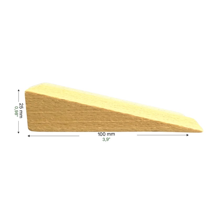 Tolux Wooden Wedges, Hardwood Wedge, Beech Wood Wedge, Wooden Doorstop,