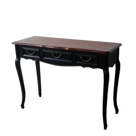 YK Decor Wood Console Sofa Entry Table with Drawer and Shelf for Living Room Entryway Hallway Foyer Furniture (Three Drawers)