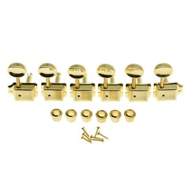 KAISH Gold Split Post Vintage Guitar Tuning Keys Tuners Machine Heads for Strat/Tele