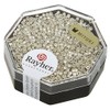 Rayher Rocailles-Delica, 1,6 Mm Ø, Argento, 4G, Metallizzate, Scat., 14760606
