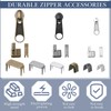 Yuxung 272 Pieces Zipper Repair Kit Replacement Zipper Pulls, Latch