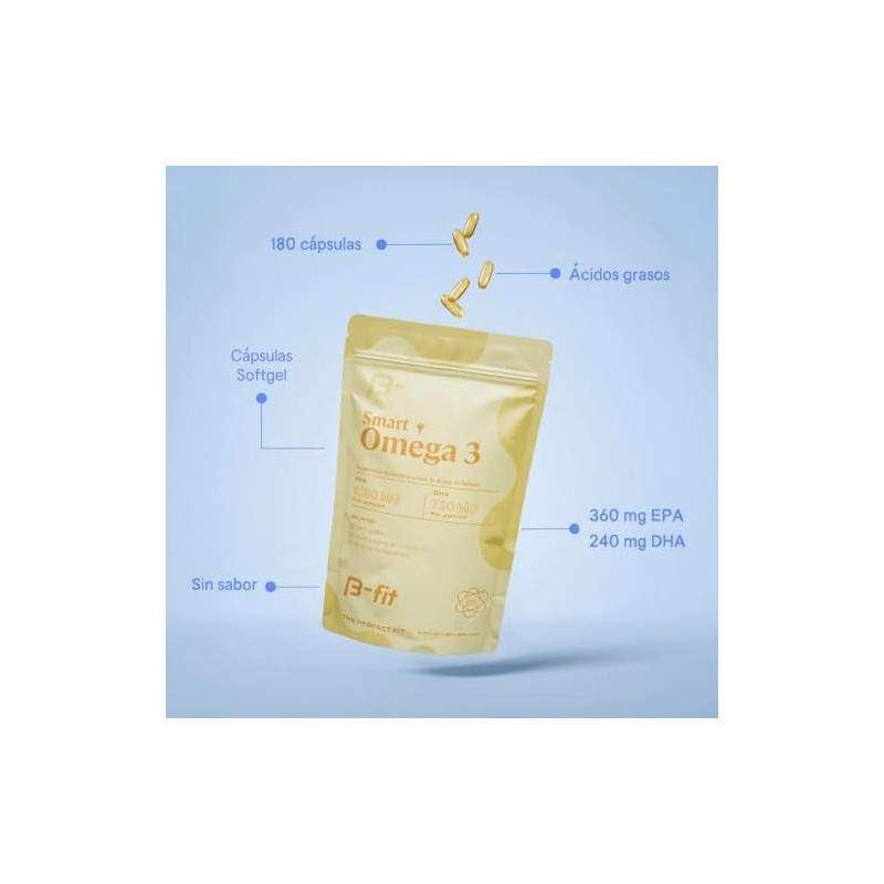 B-FIT Omega 3 1800 mg Ácidos Grasos - 1080 EPA