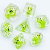 cusdie 7-Die DND Dice, Polyhedral Dice Set Filled with Animal,