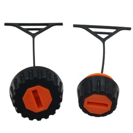 025 Fuel Cap & Oil Cap Lids for Sthil 010 011 012 020 020T 021 023 024 025 026 028 034 034S 036 038 048 Chainsaw Oil Gas Tank Cap Replace 0000 350 0520, 0000 350 0510, 2 Pack