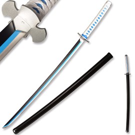 Sword fort Handmade Katana Anime Cosplay Sword, Carbon Steel Demon Sword Real Metal-Tanjiro