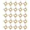 18K Gold Electroplated Spring Ring Clasps – Assorted Sizes 9mm–21mm