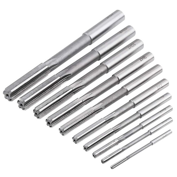 Machine Reamers, 10Pcs H7 Straight Flute Reamer Machine Cutter Set