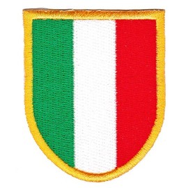 Italy Coat of Arms Flag Iron-On Patch Iron-On Patch Iron-On Patch Appliqué Patch Size 5.2 x 6.3 cm