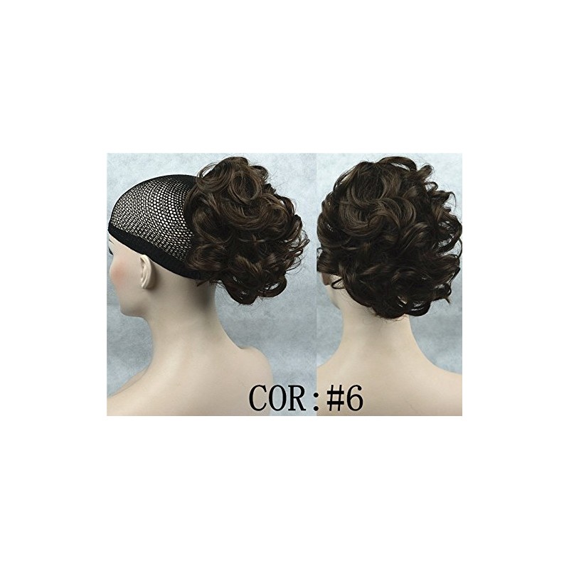 Lydell 6" Short Ponytail Hair Piece Wavy Claw Clip In/on