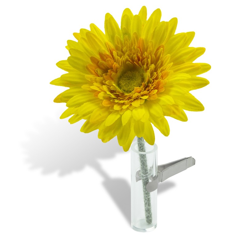 SANDINI Acrylic Car Vase with silk flower/cult flower in Fits
