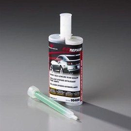 CARBORUNDUM EZ Repair Bare Metal Seam Sealer, Gray, two-part epoxy (1:1) used to seal interior and exterior seams, joints and voids