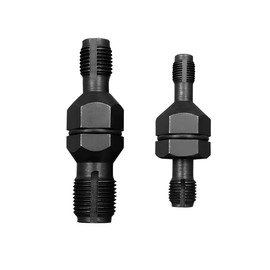 Ohleats 2 PCS Spark Plug Thread Chaser Tool, M14 x 1.5/M18 x 1.5 M10 x 1.0/M12 x 1.25 Thread Spark Plug Chaser Tap Set, Double-Ended High-Carbon Steel Spark Plug Thread Repair Tools